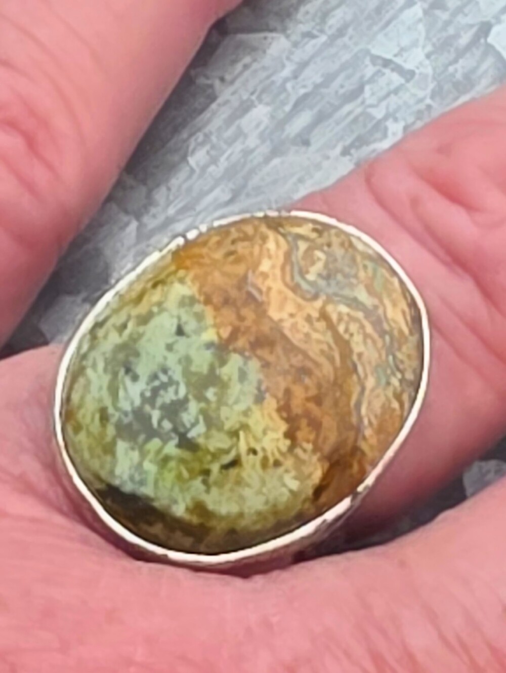 Chrome Chalcedony Gemstone Ring In 925 Sterling Silver (7)